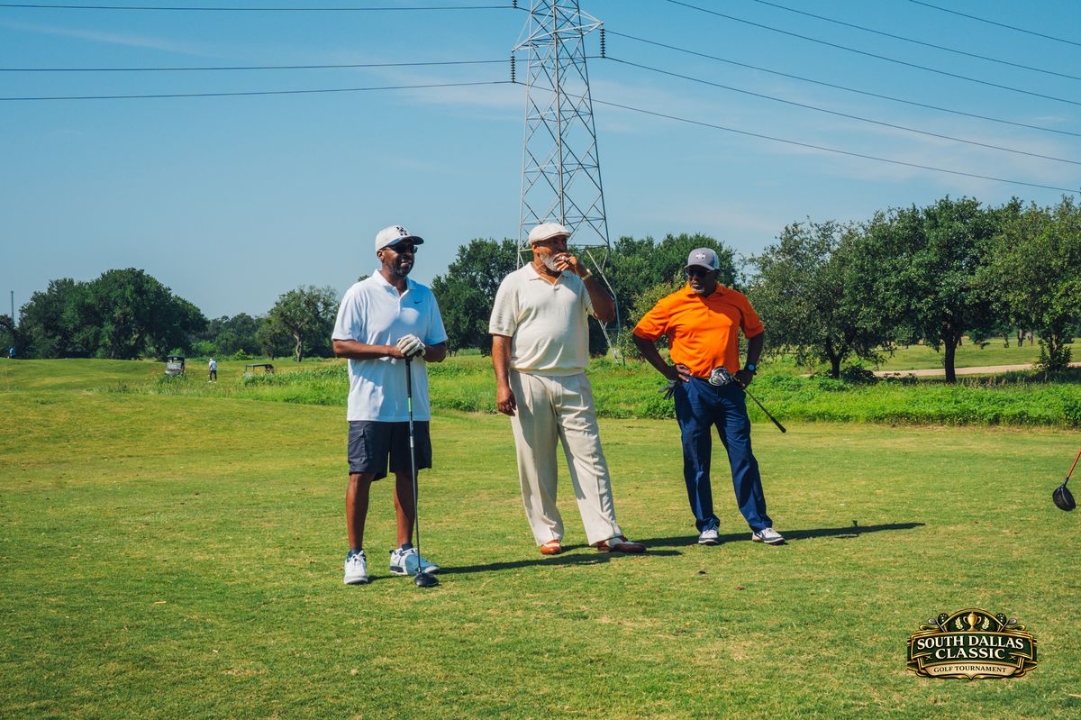 Golfer focused on the fairway